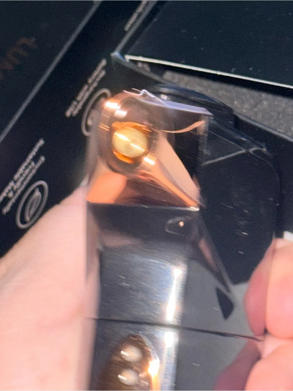 Luminess Handheld Airbrush System - Black & Rose Gold Accents (never used)